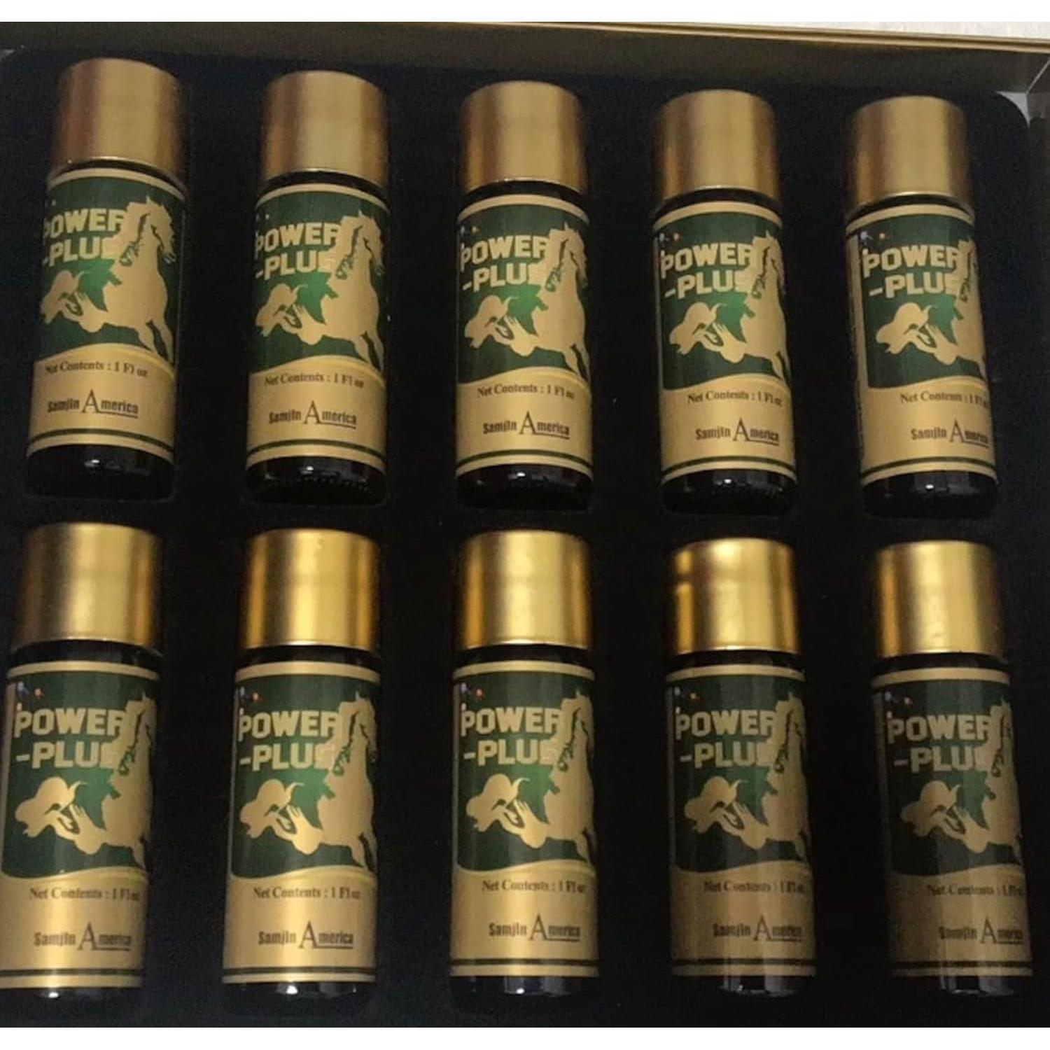 Suplemento Líquido de Ginseng Rojo Coreano Power Plus - 10 Botellas 29.57 ML