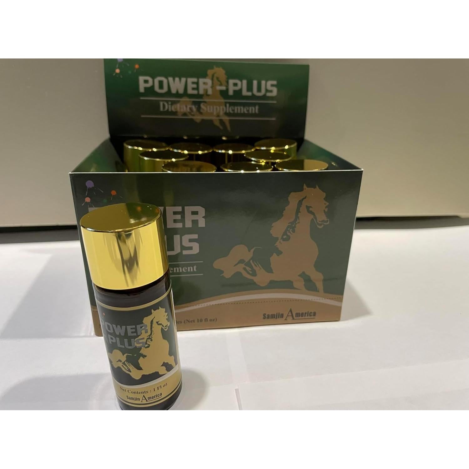 Suplemento Líquido de Ginseng Rojo Coreano Power Plus - 10 Botellas 29.57 ML