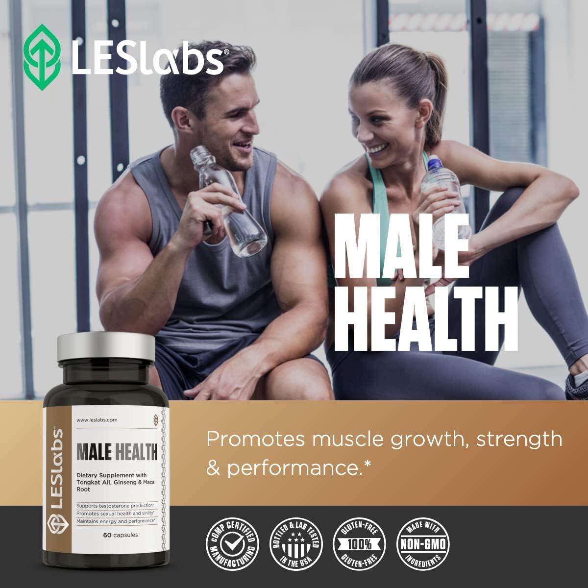 Suplemento Salud Masculina LES Labs - 60 Cápsulas de Hormonas