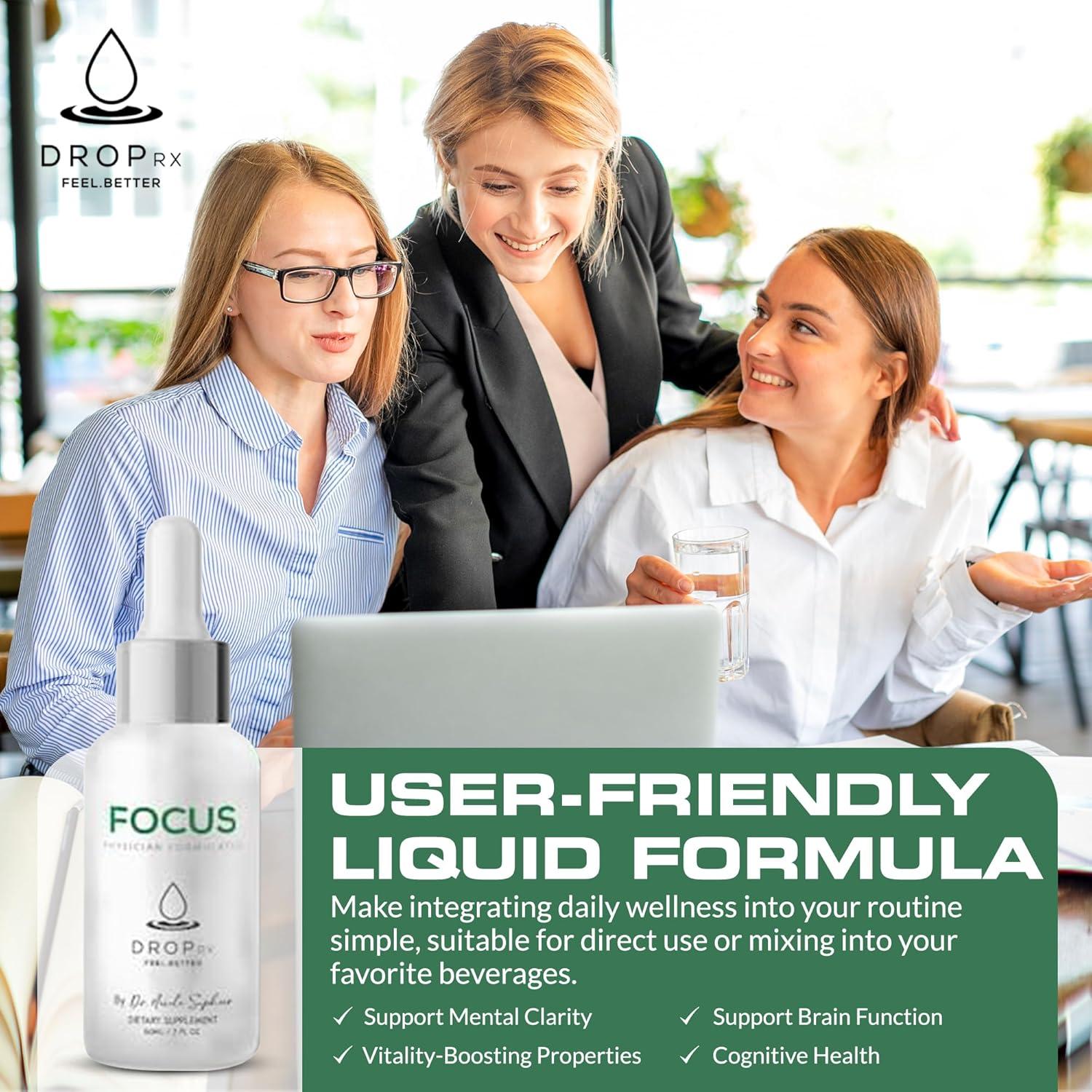 DropRx Suplemento Líquido Enfoque Mental 59.15 ml - Orgánico