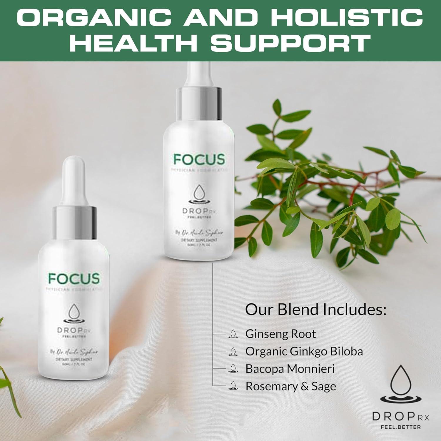 DropRx Suplemento Líquido Enfoque Mental 59.15 ml - Orgánico
