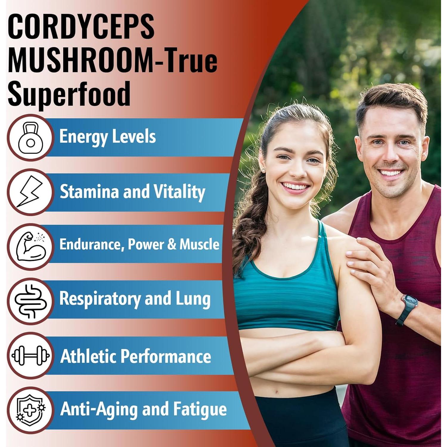 Cápsulas de Hongo Cordyceps Mezqai - Suplemento Energético 60 Unidades