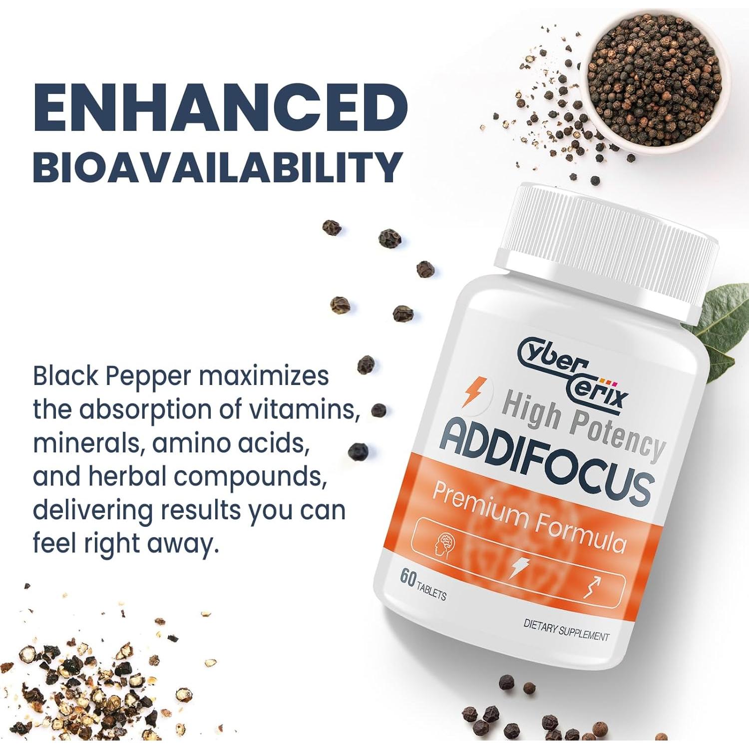 Suplemento Nootrópico CyberCerix 17-en-1 para Memoria 60 Tabletas