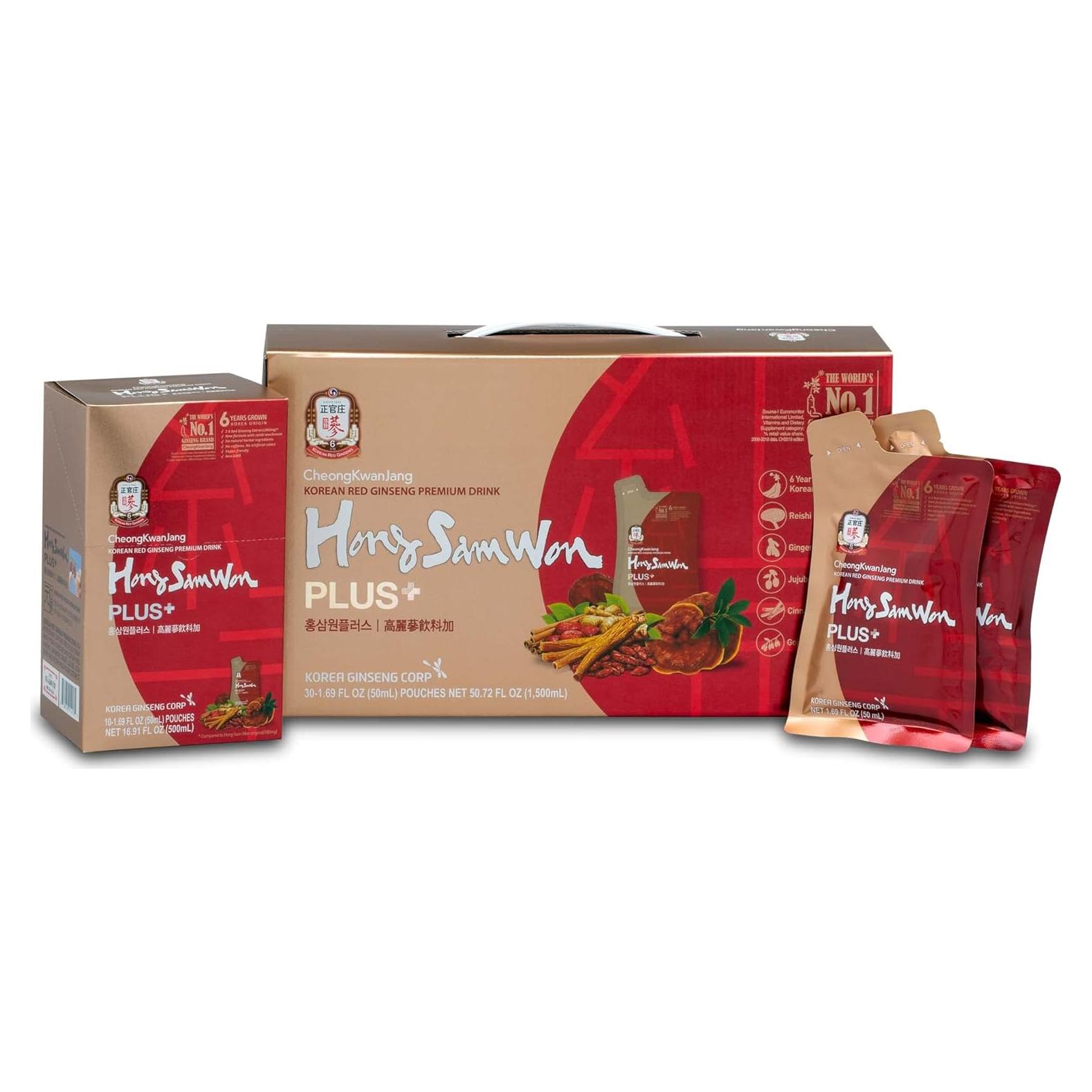 Té Herbal de Ginseng Rojo Coreano Korea Ginseng Corp - 30 Bolsitas