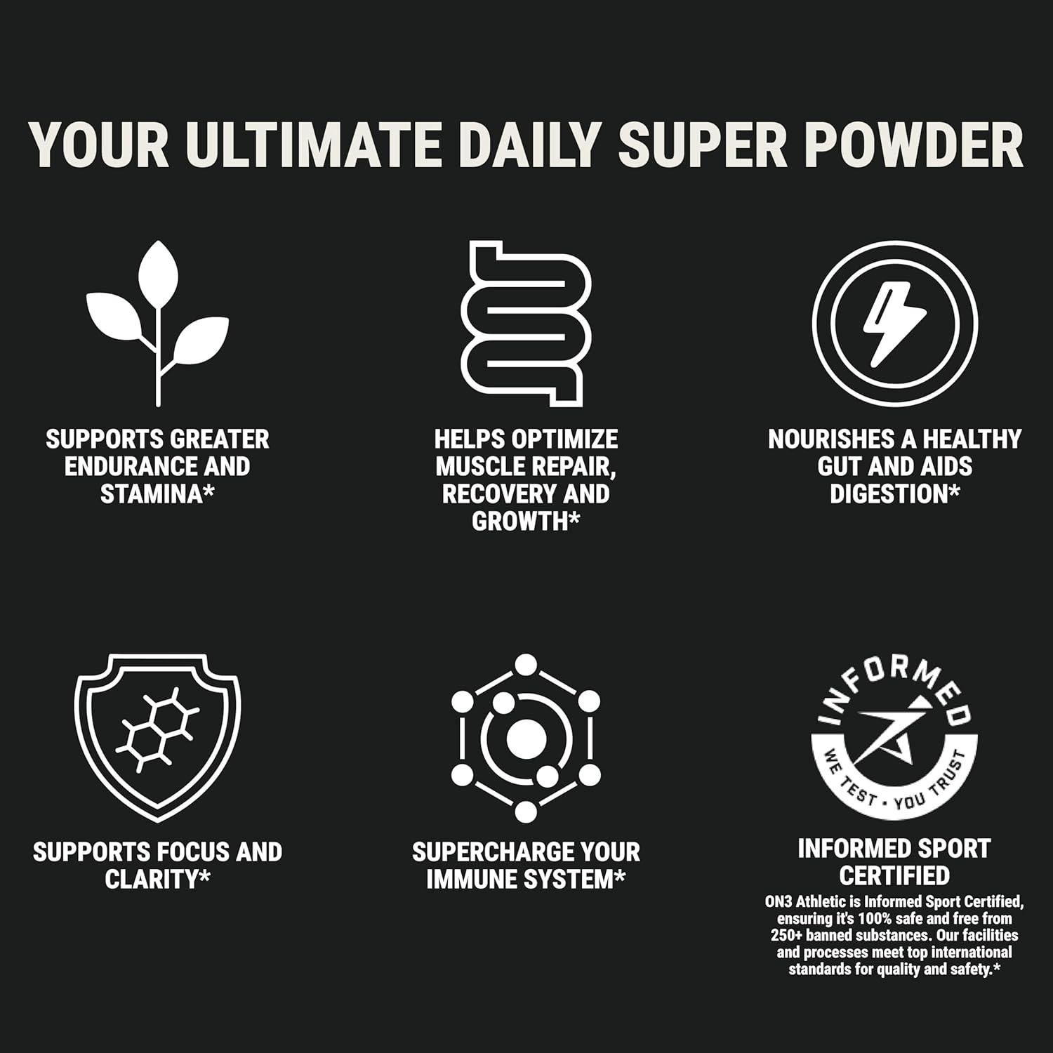 Suplemento de Proteínas Verdes ON3 Athletic Herbal 5 Porciones