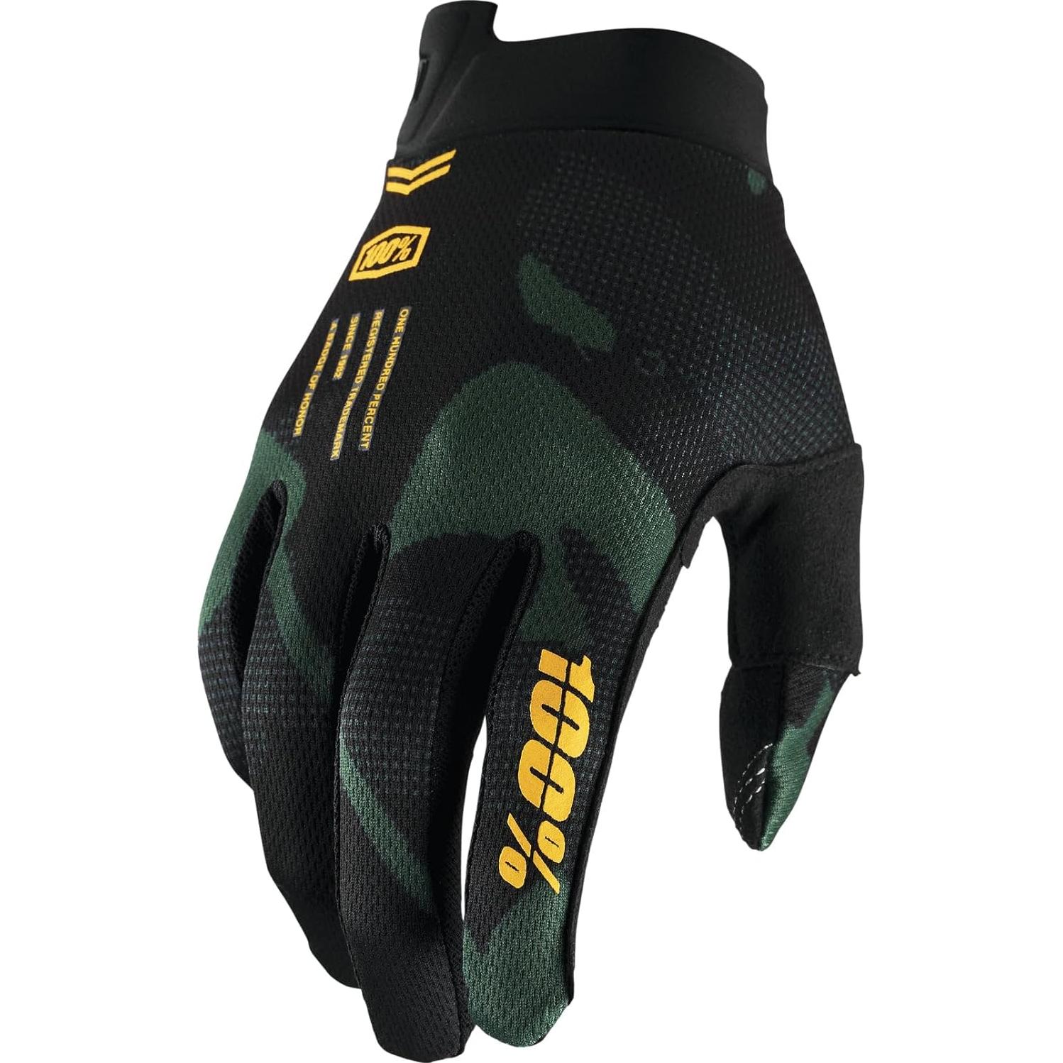 Guantes ITRACK 100% para Motocross - Ultraligeros y Táctiles