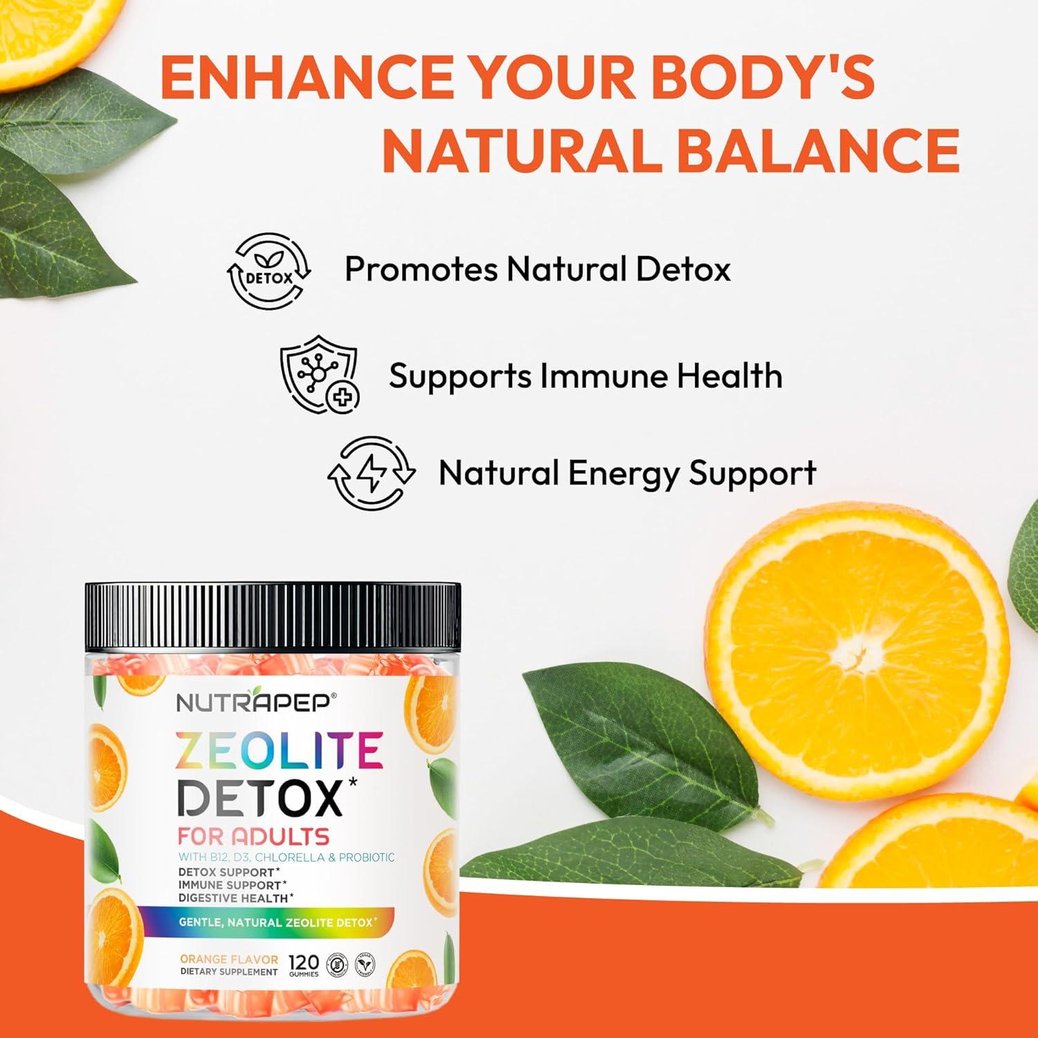 Gomitas Detox NutraPep con Zeolita y Vitaminas 120 Unidades