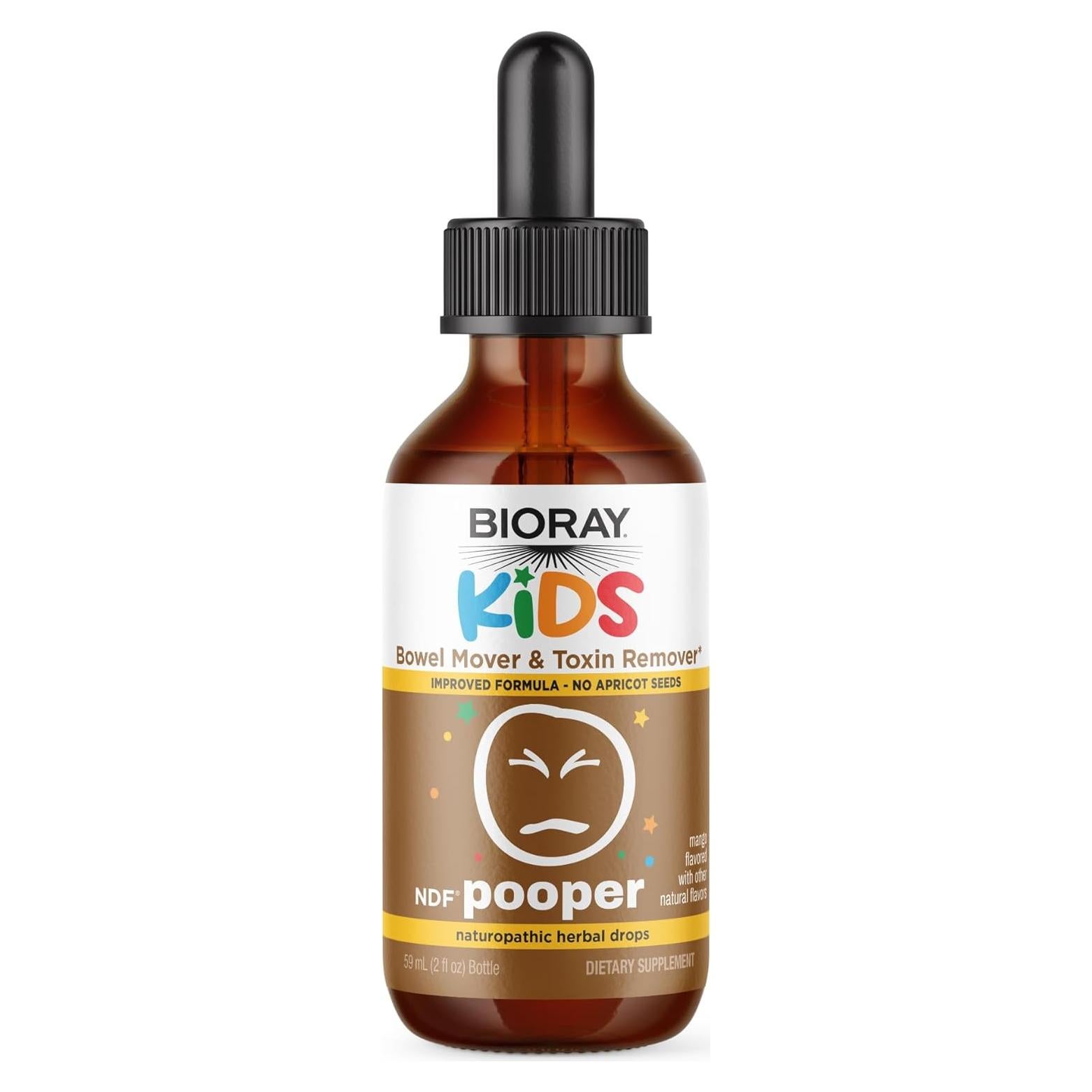 Suplemento Digestivo Niños NDF Pooper BIORAY 60 ml - Vegano