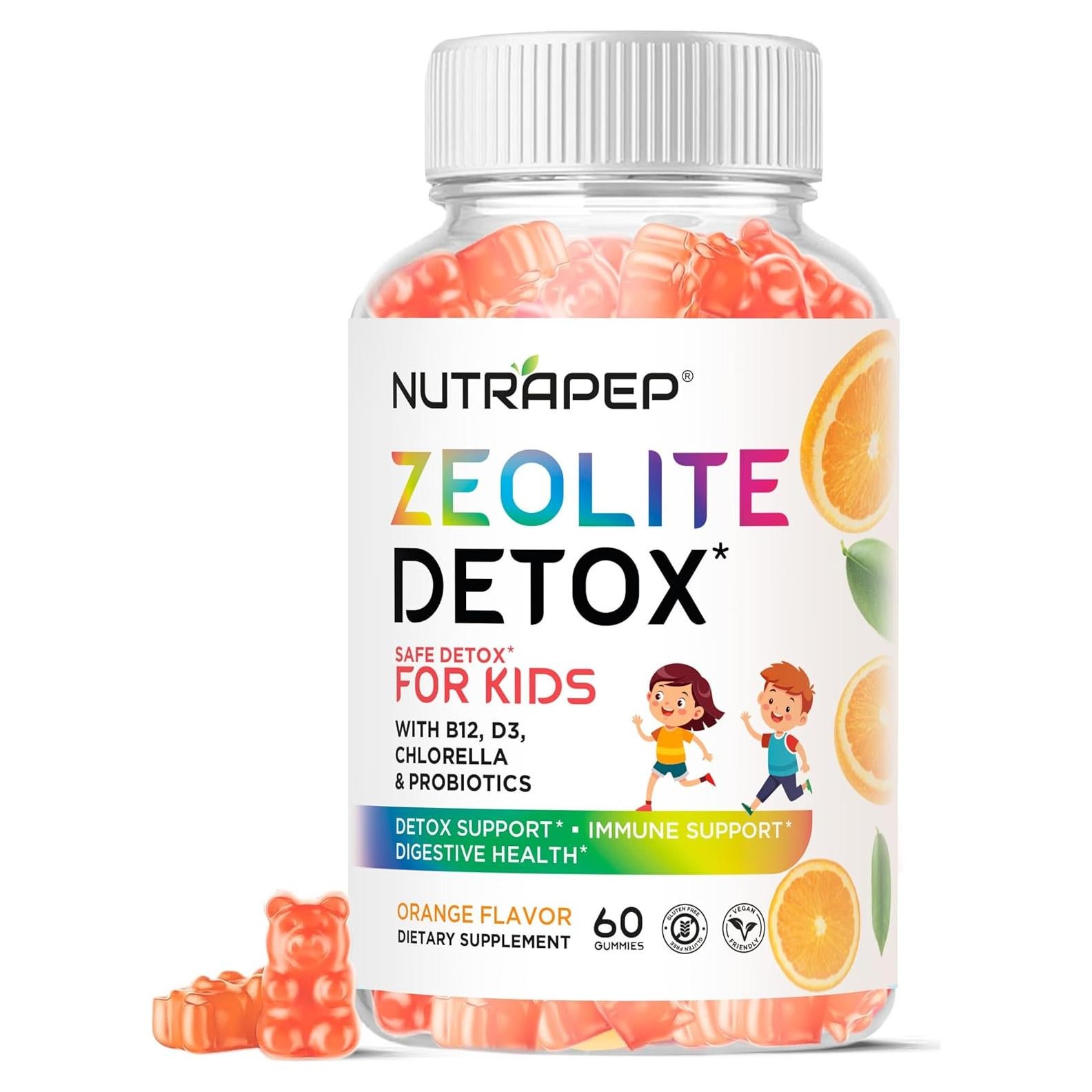 Gomitas Detox para Niños NutraPep - Zeolita y Probioticos 136g