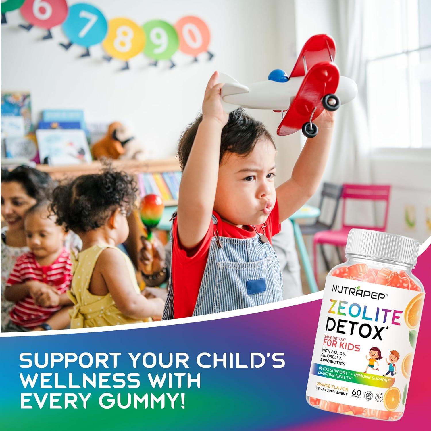 Gomitas Detox para Niños NutraPep - Zeolita y Probioticos 136g