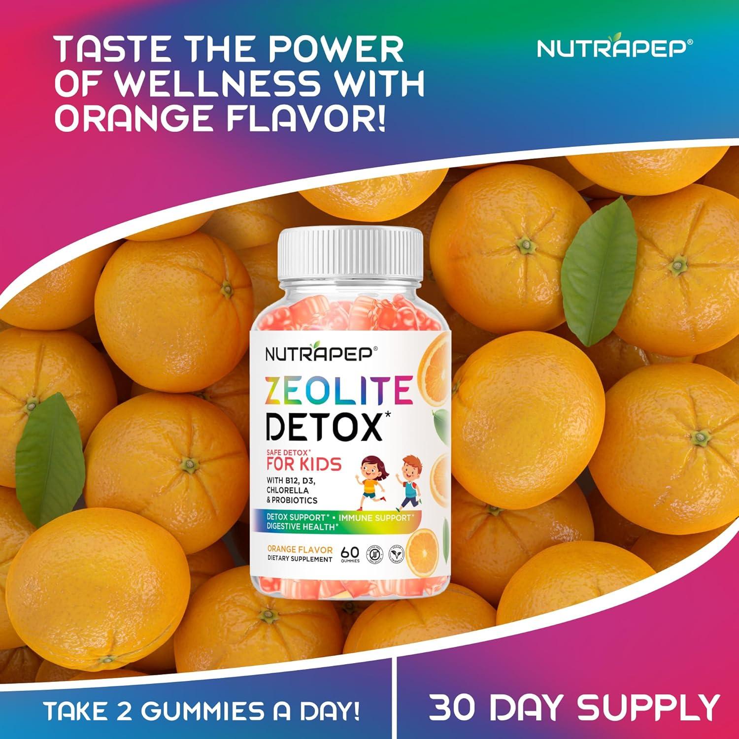 Gomitas Detox para Niños NutraPep - Zeolita y Probioticos 136g