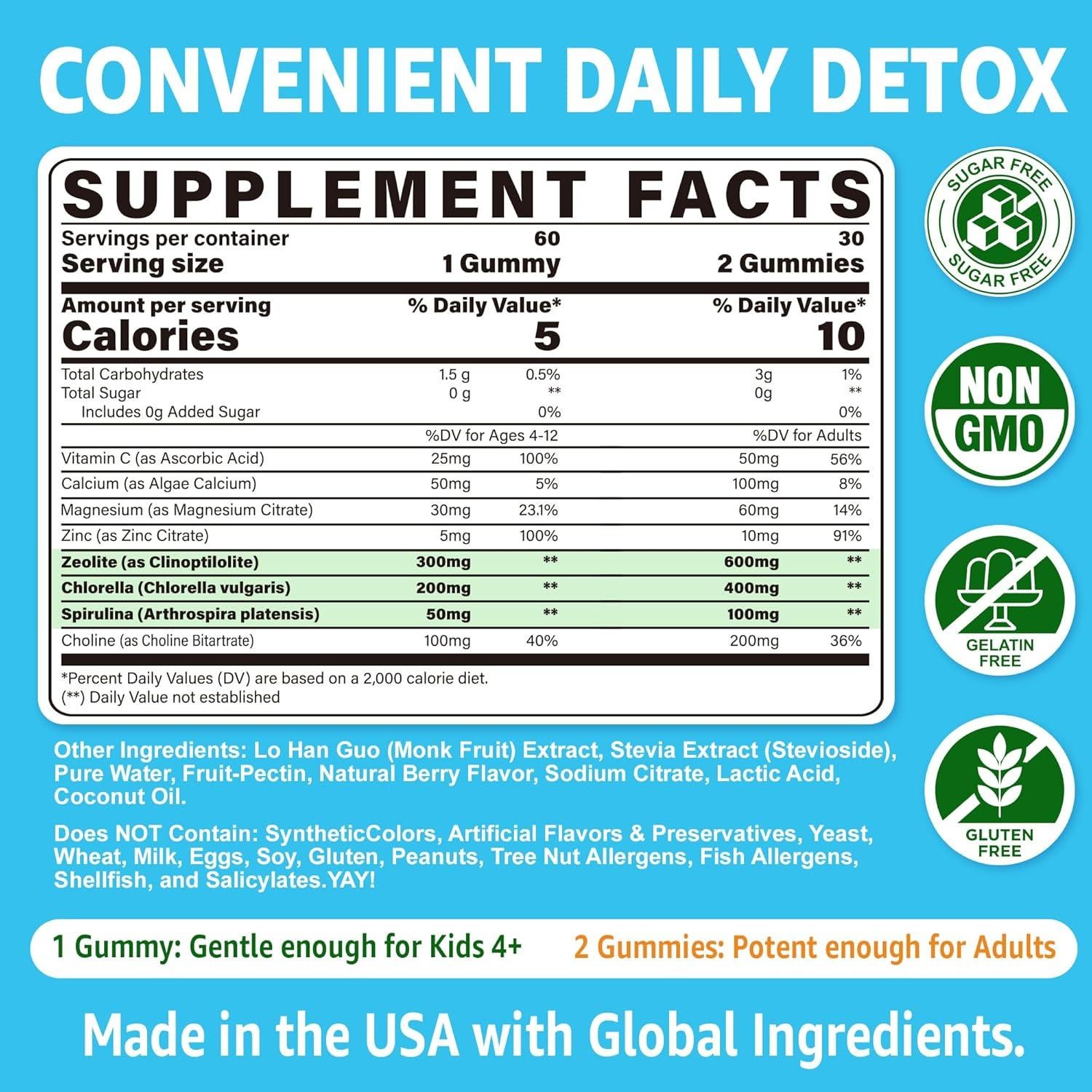 Gominolas de Desintoxicación de Zeolita Lilicare 60 Unidades