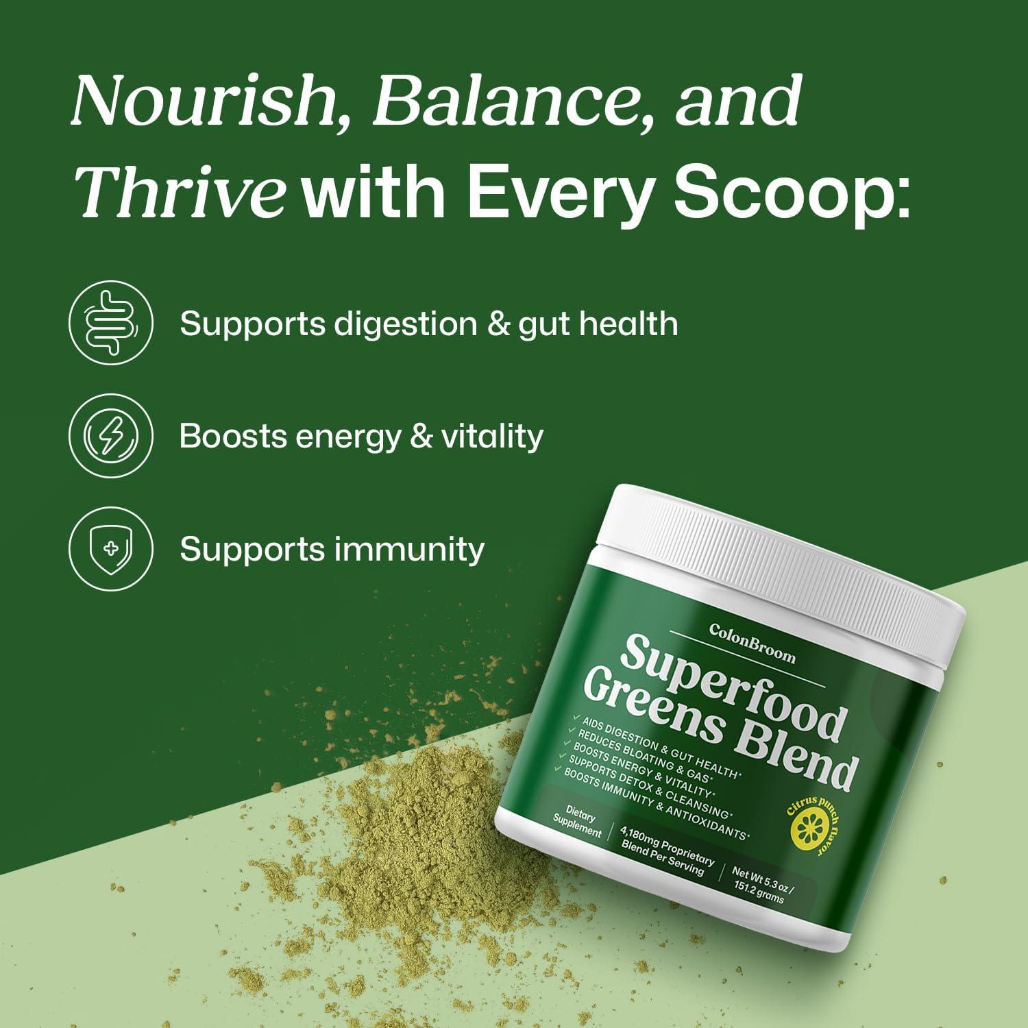 ColonBroom Polvo de Verduras 150g | Suplemento Digestivo Natural