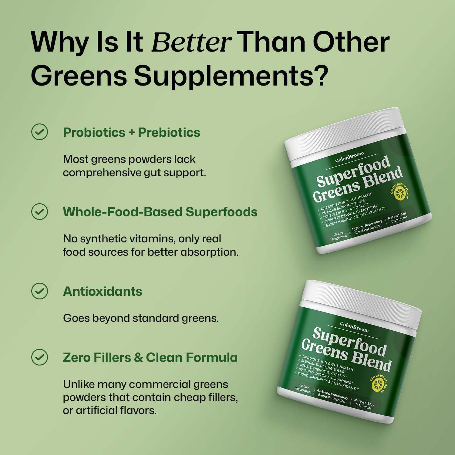 ColonBroom Polvo de Verduras 150g | Suplemento Digestivo Natural