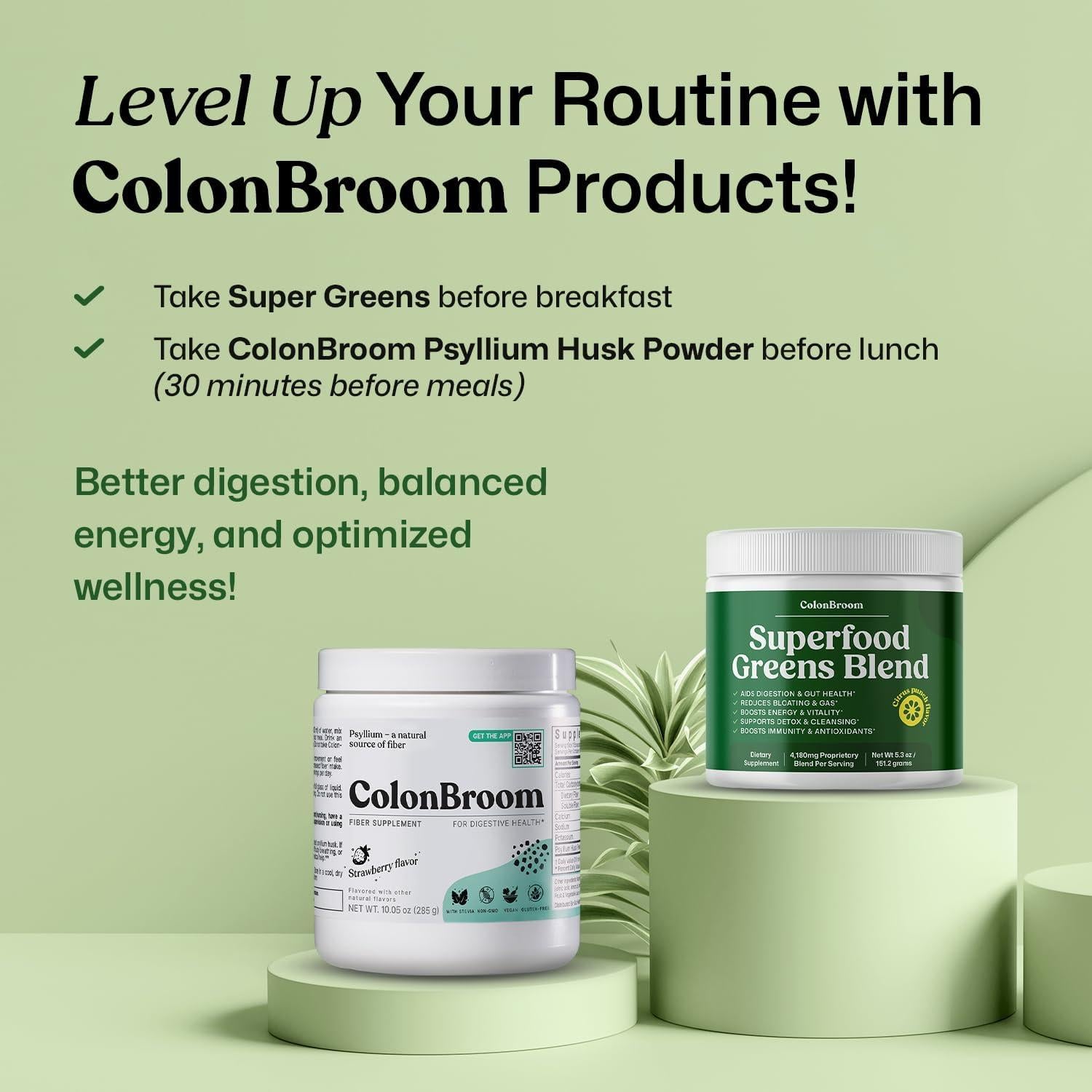 ColonBroom Polvo de Verduras 150g | Suplemento Digestivo Natural