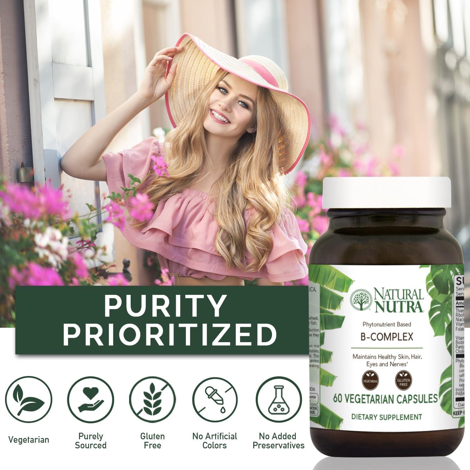 Complejo de Vitaminas B Natural Nutra 60 Cápsulas Vegetarianas