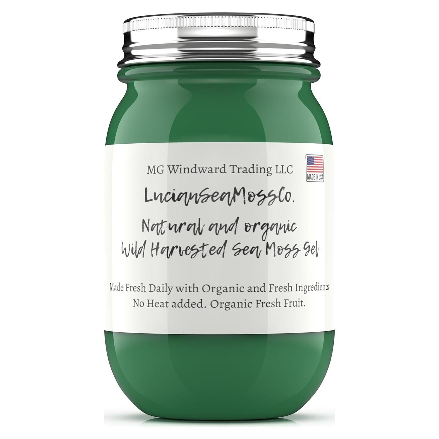 Gel de Musgo Marino Orgánico 450g Chlorella - Cosechado en EE.UU.