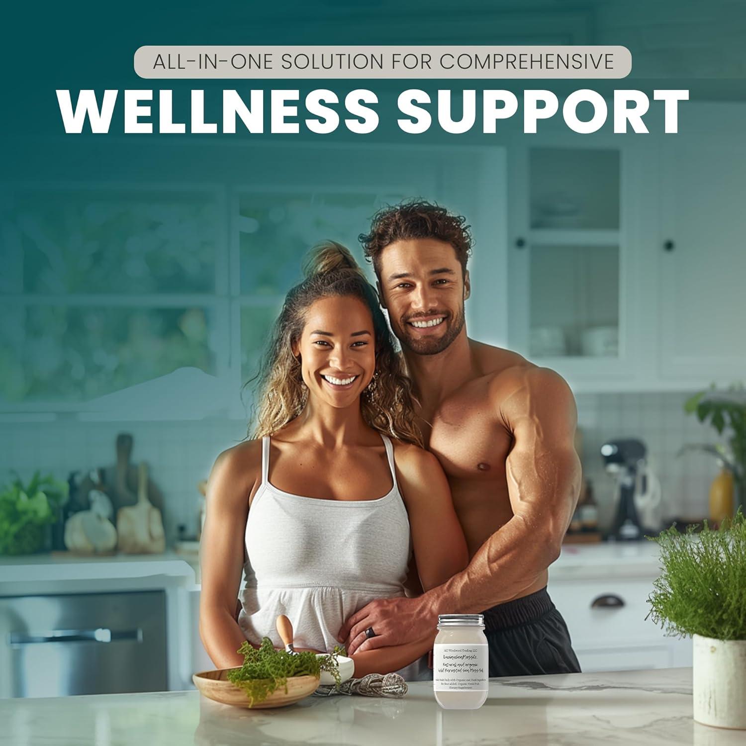 Gel de Musgo Marino Orgánico 450g Chlorella - Cosechado en EE.UU.