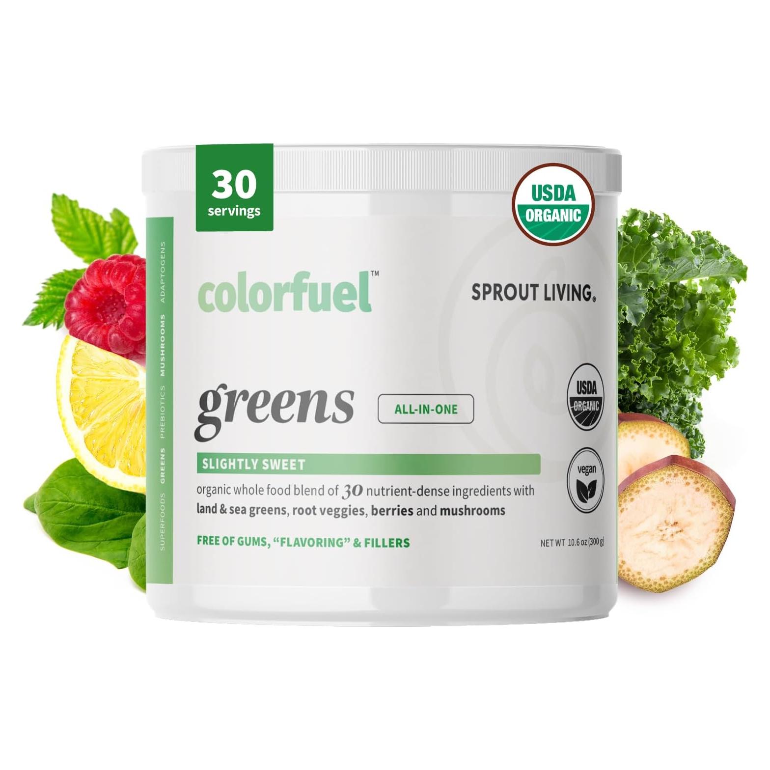 Colorfuel Polvo Orgánico de Bebida Verde con Superalimentos 300g