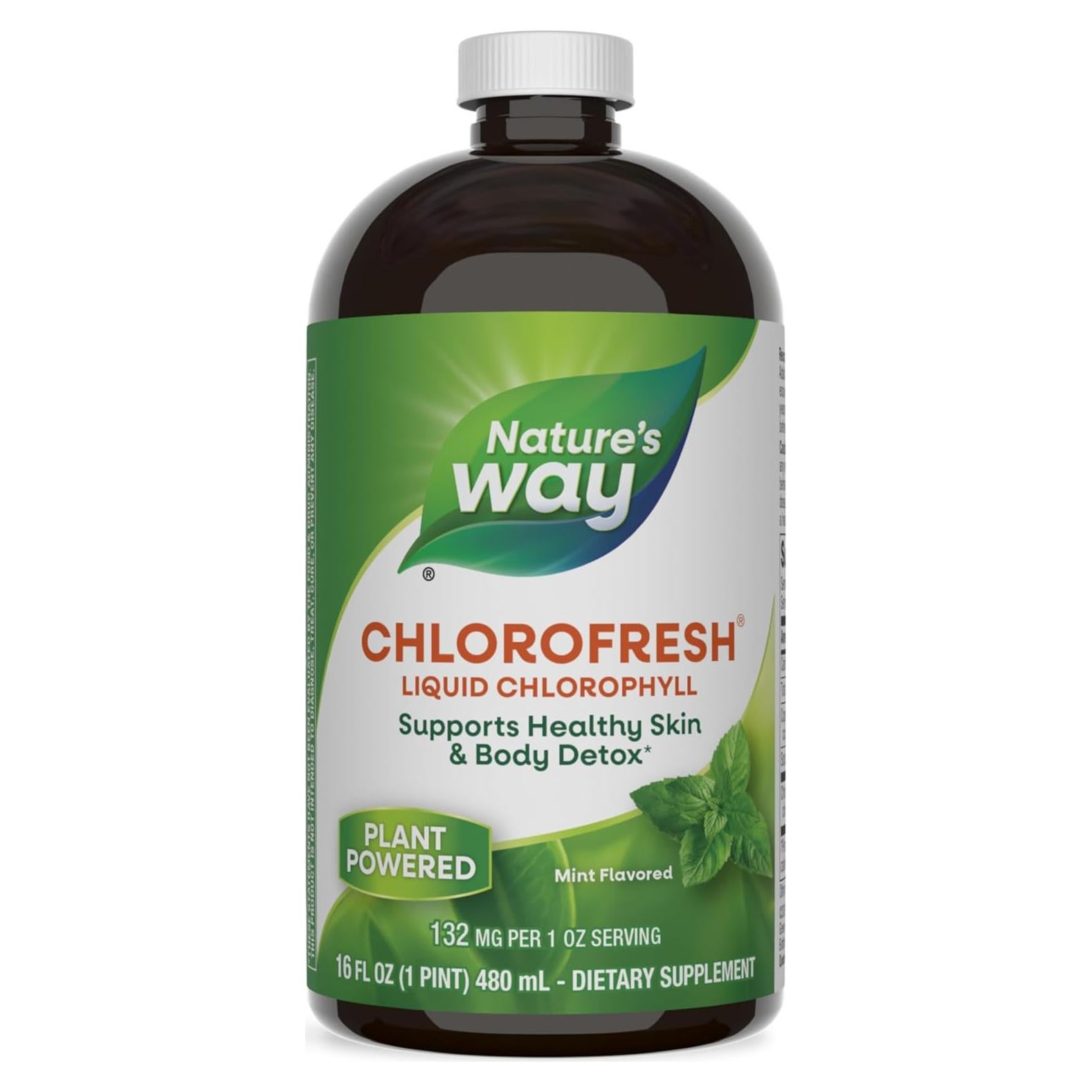 Clorofresh Nature's Way 473 ml - Clorofila Líquida Menta