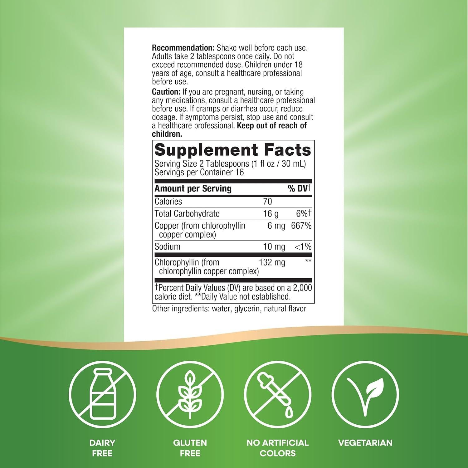 Clorofresh Nature's Way 473 ml - Clorofila Líquida Menta