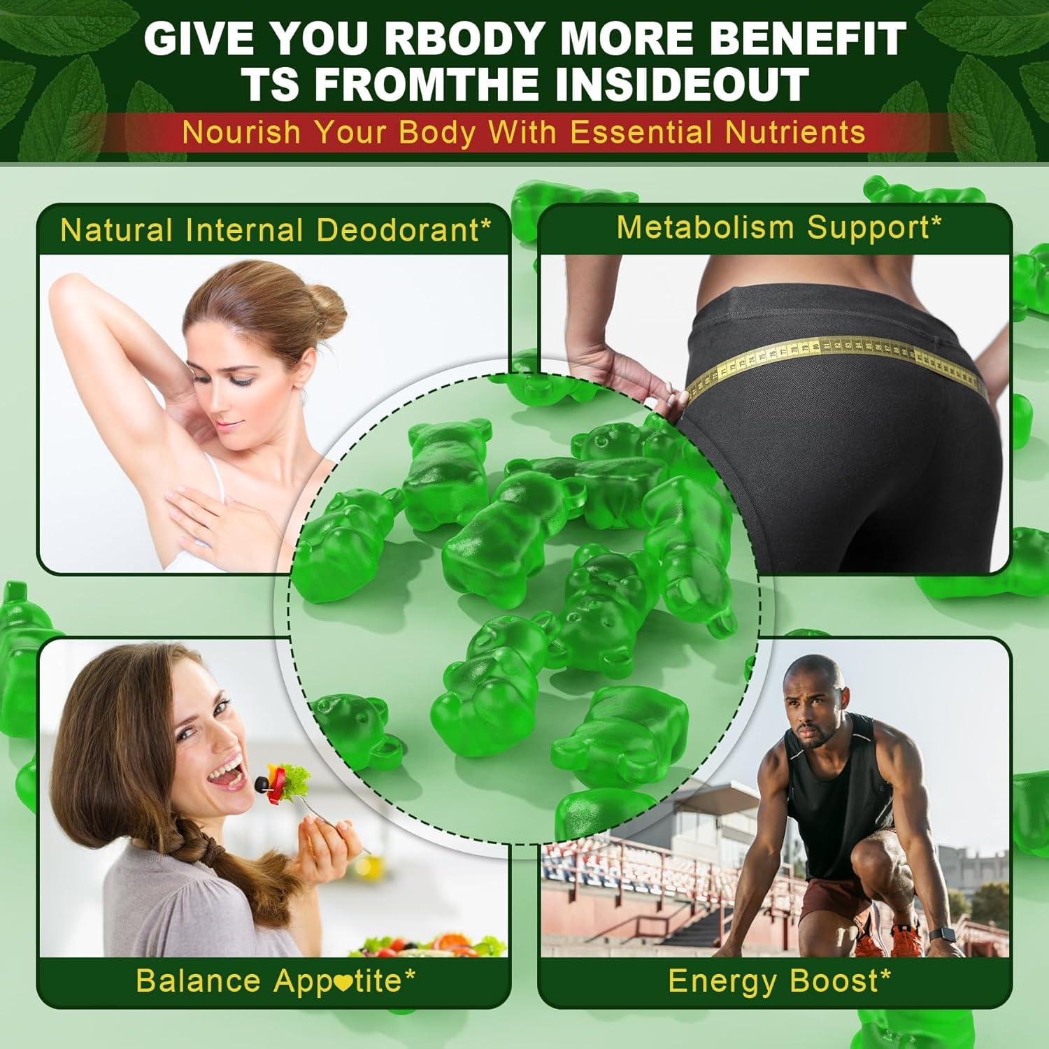 Gomitas de Clorofila EnvyCure 18-en-1 Veganas 200mg