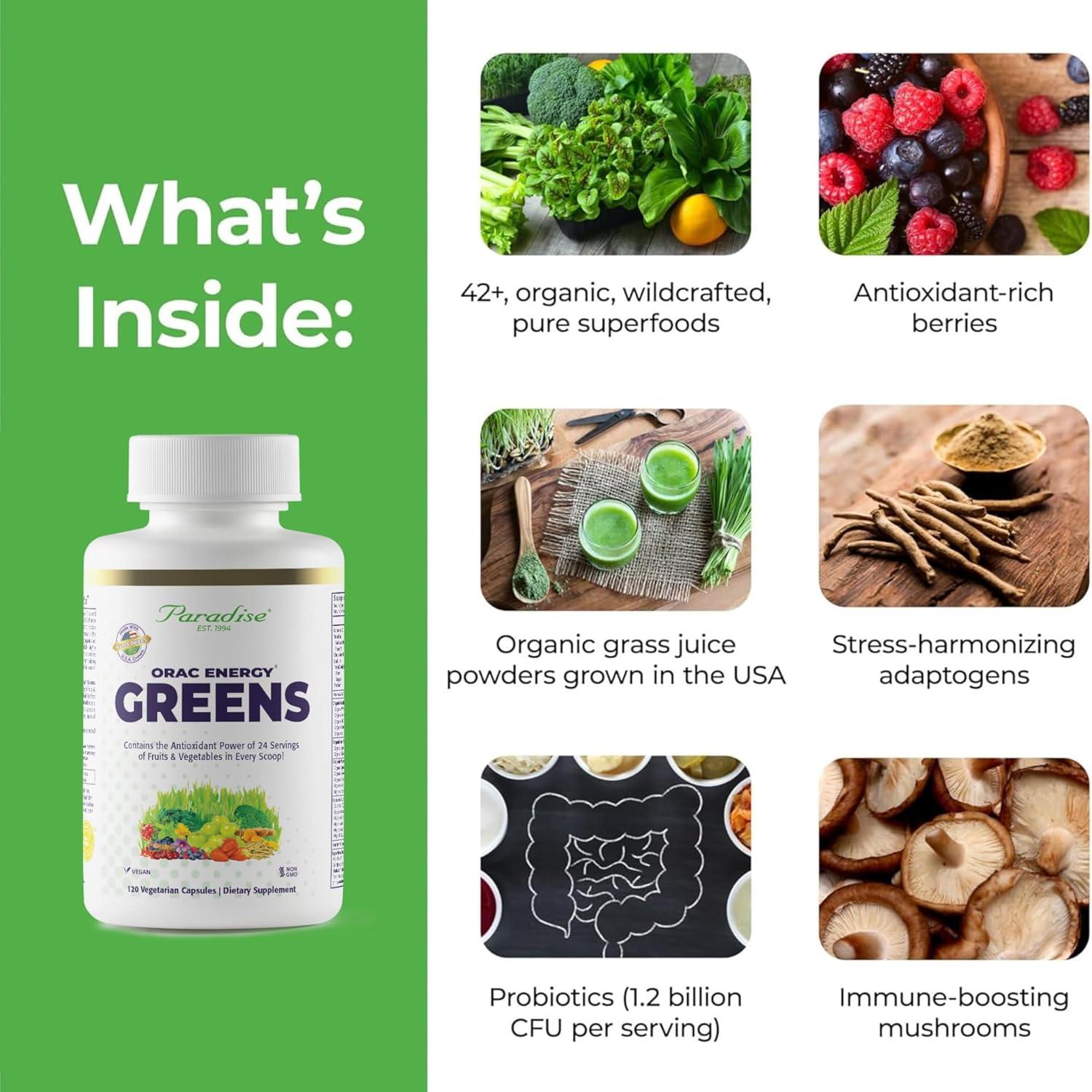 Cápsulas de Superalimentos Hierbas del Paraíso 120 Unidades