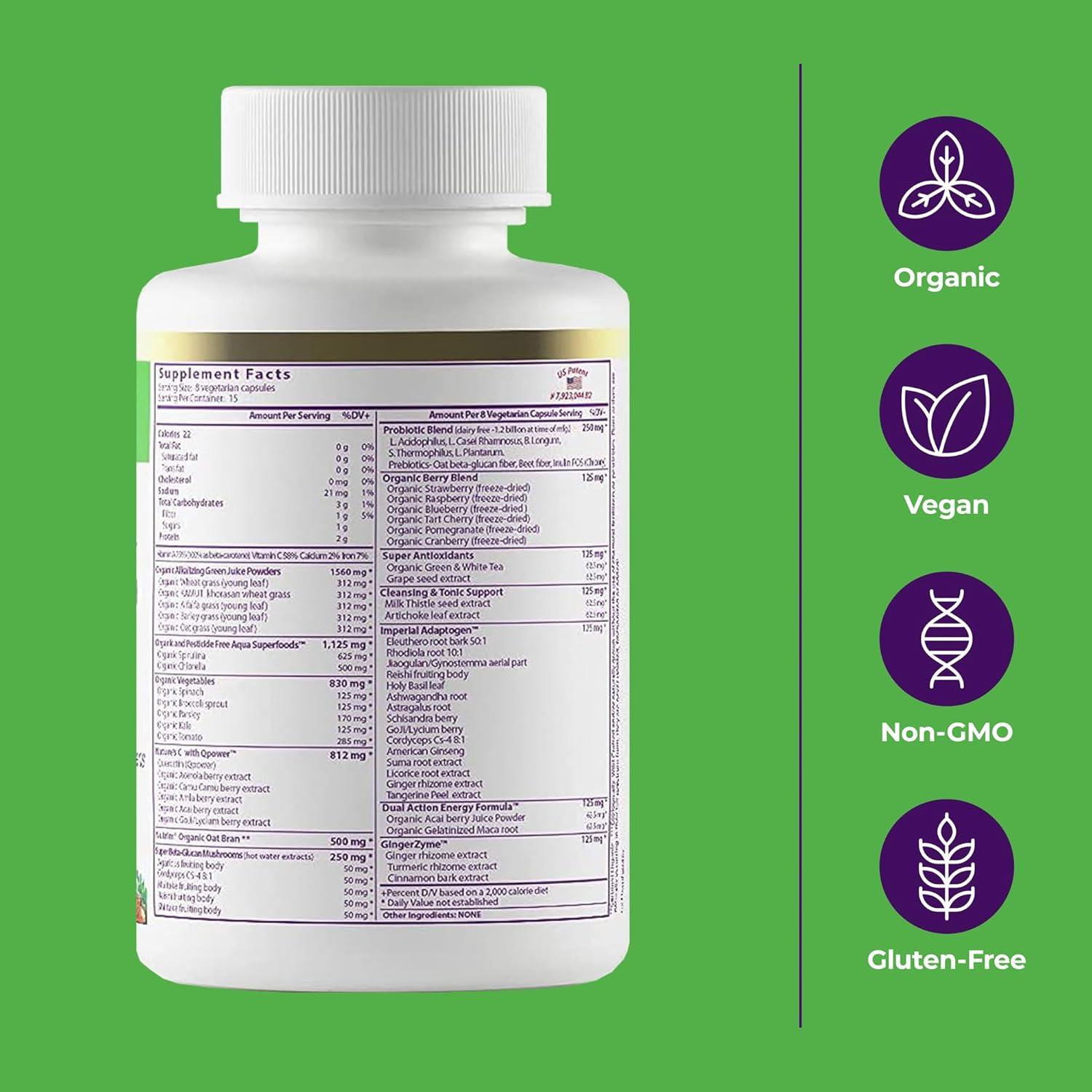Cápsulas de Superalimentos Hierbas del Paraíso 120 Unidades