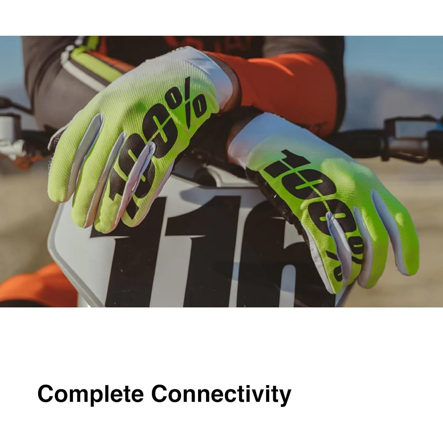 Guantes Motocross 100% ITRACK Aqua - Protección Ligera