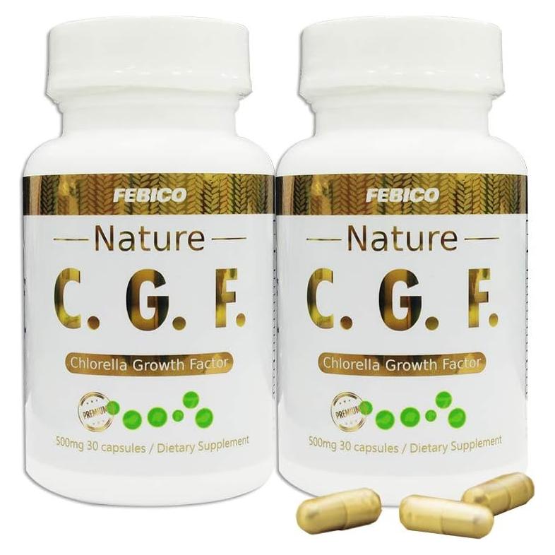 Cápsulas de Factor de Crecimiento de Chlorella FEBICO 500mg - 90 Unidades