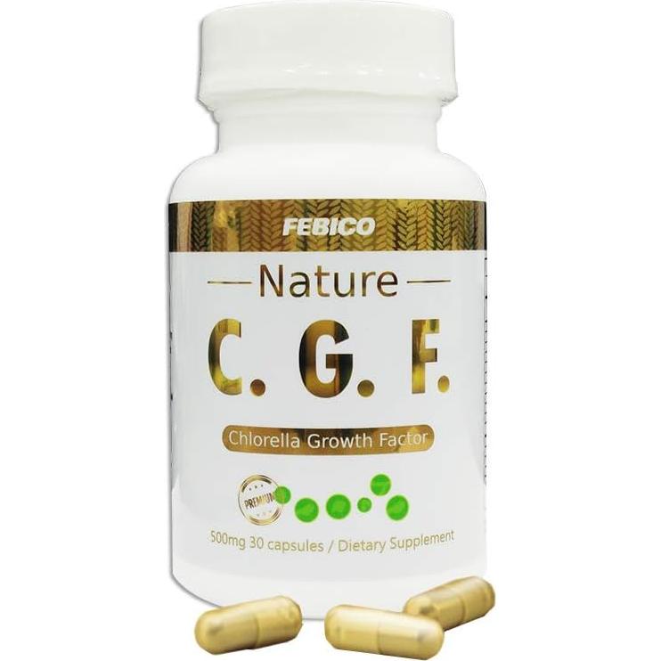 Cápsulas de Factor de Crecimiento de Chlorella FEBICO 500mg - 90 Unidades