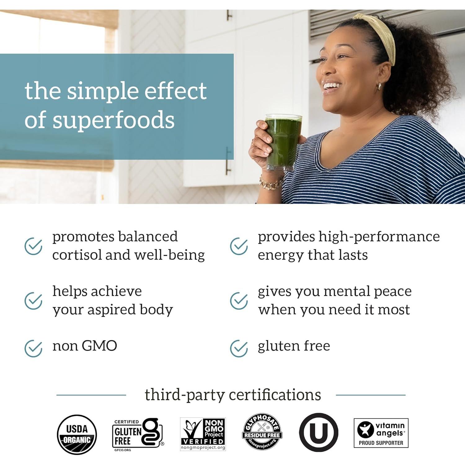 Organifi Jugo Verde - Suplemento en Polvo 30 Porciones