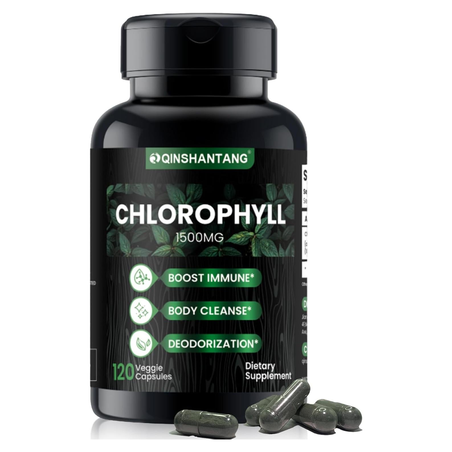 Cápsulas de Clorofila 1500mg QIN SHAN TANG - 120 Veganas