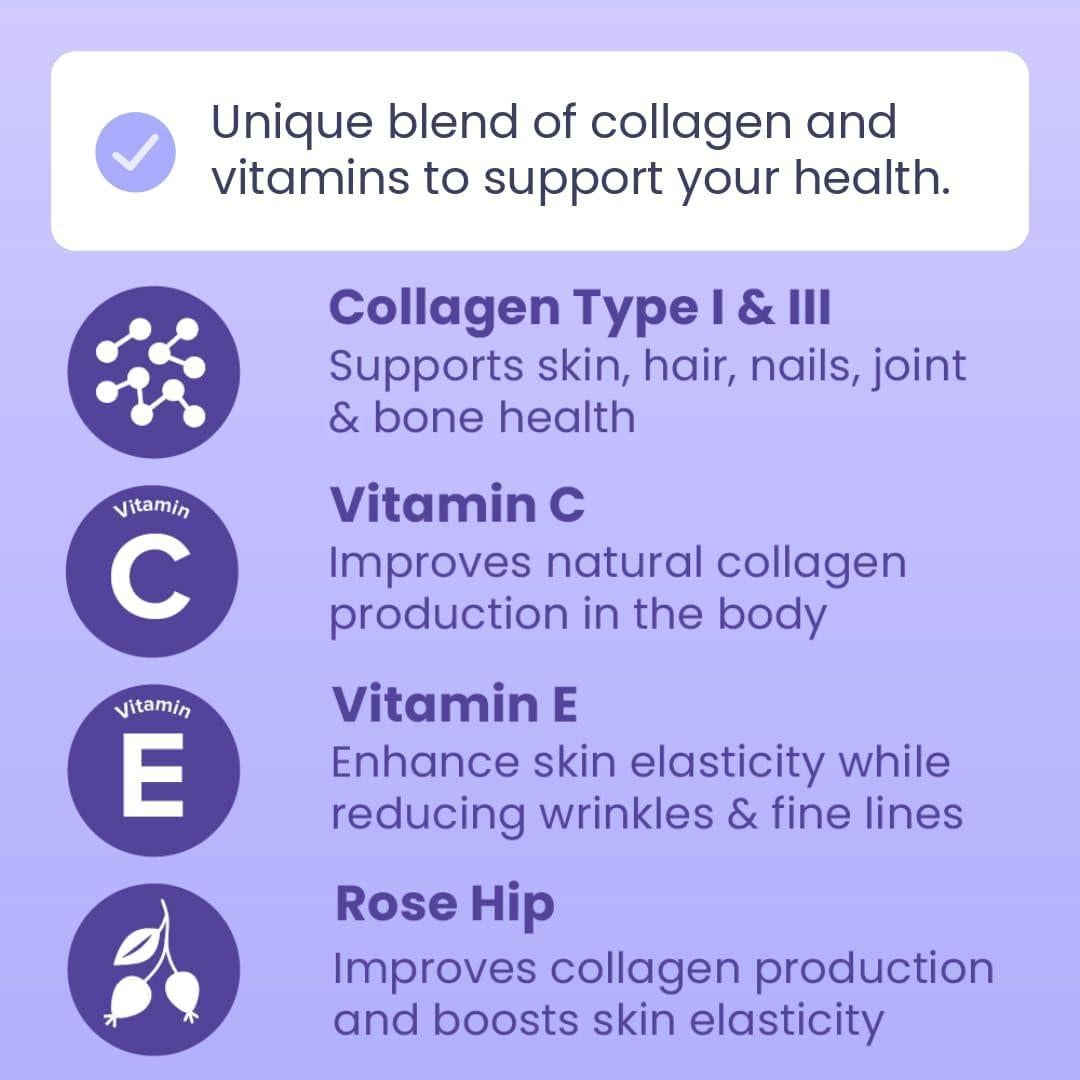 Píldoras de colágeno Sanar Naturals 150 cápsulas - Fórmula antiarrugas