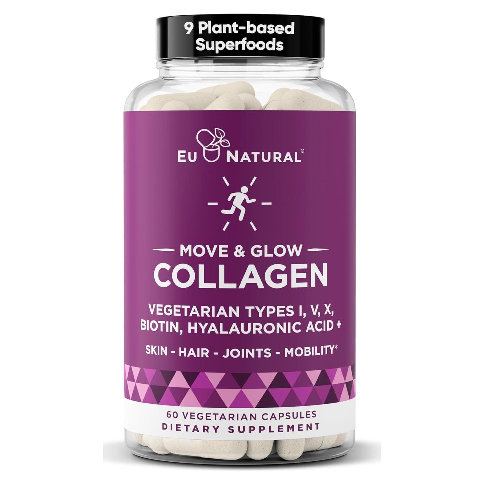 Píldoras de colágeno vegetariano Move & Glow - 60 cápsulas