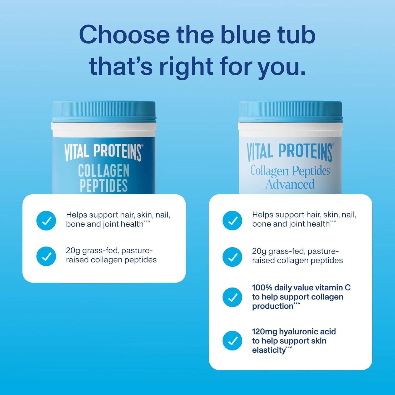 Polvo de Colágeno Vital Proteins Sin Sabor 13 Porciones