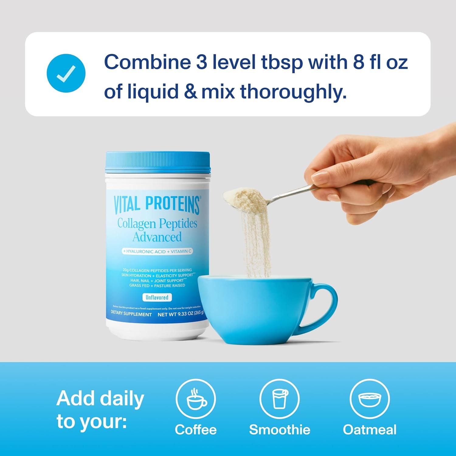 Polvo de Colágeno Vital Proteins Sin Sabor 13 Porciones