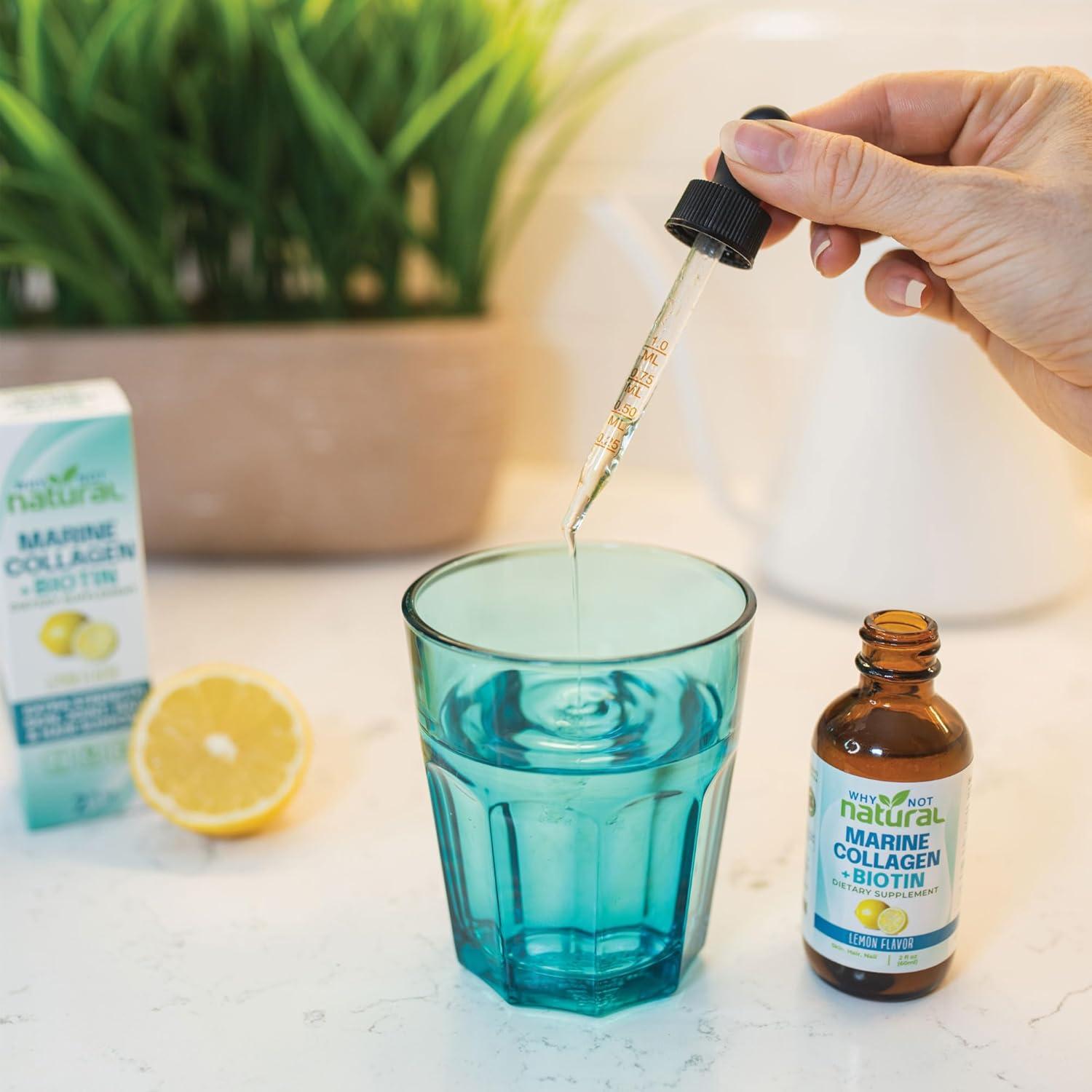 Colágeno Líquido Natural Por Qué No 140g con Biotina para Piel y Cabello