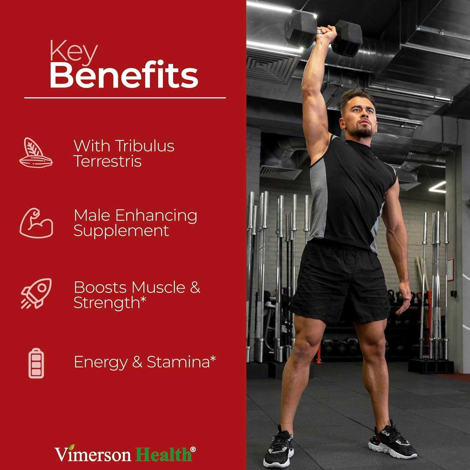 Suplemento de Testosterona Vimerson Health 60 Cápsulas