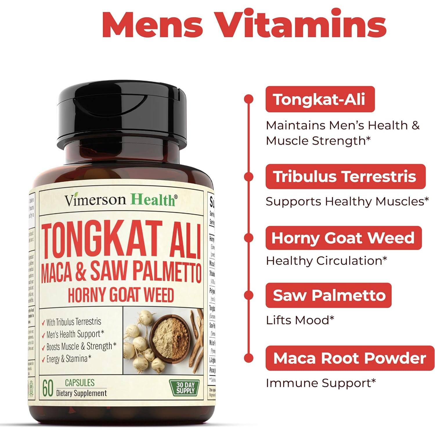 Suplemento de Testosterona Vimerson Health 60 Cápsulas