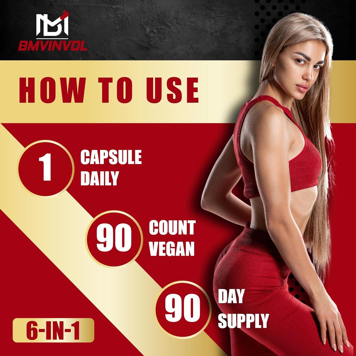 Suplemento de Raíz de Ashwagandha BMVINVOL 90 Cápsulas