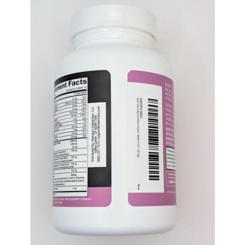 Suplemento Fertiliforce Clean Nutraceuticals 2050mg 120 Cápsulas