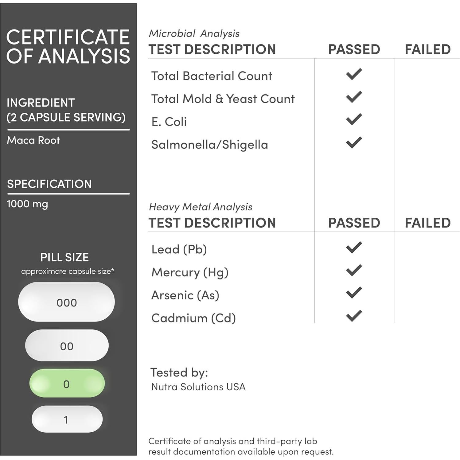 Cápsulas de Maca Negra, Roja y Amarilla Double Wood 300u