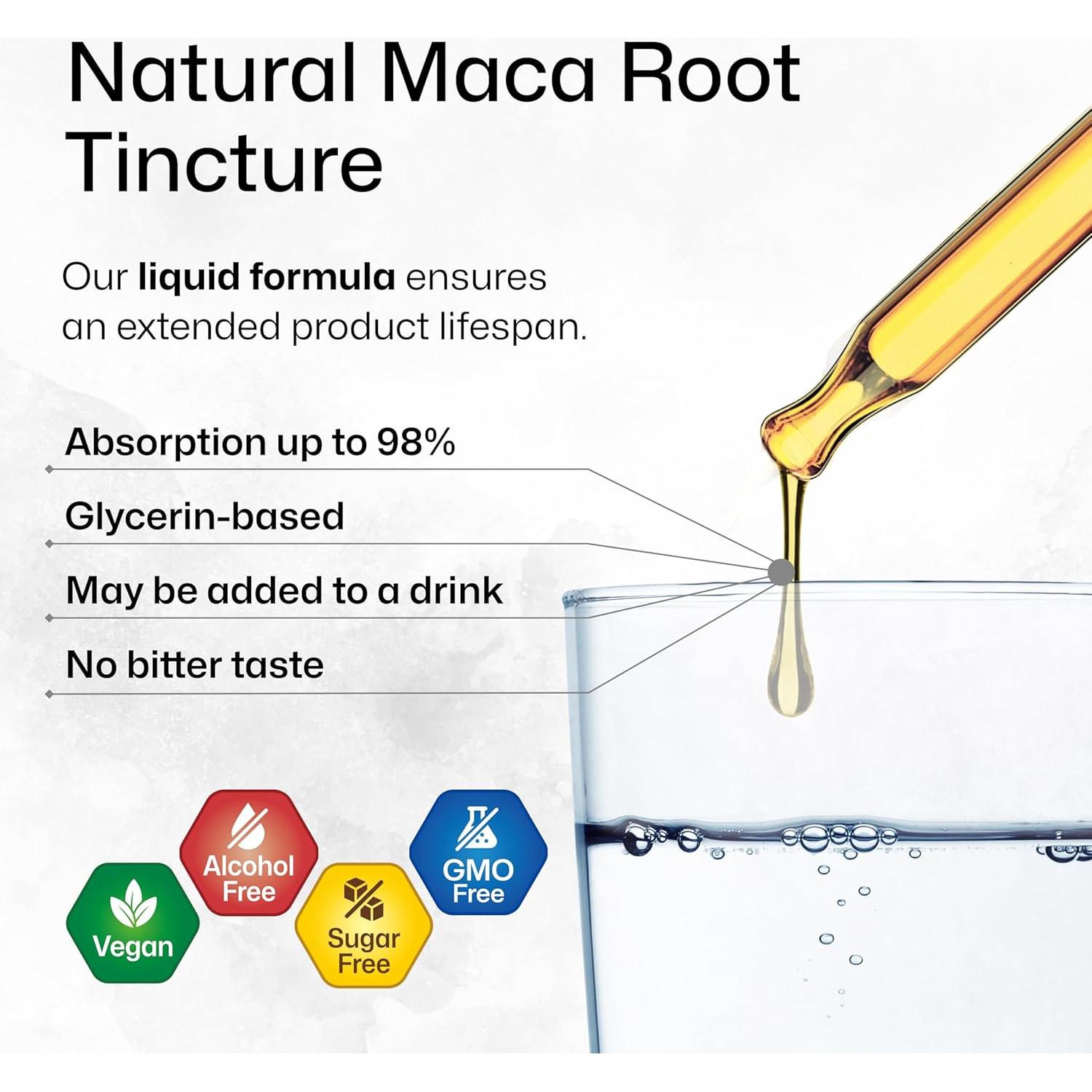 Gotas Líquidas de Raíz de Maca Bio Krauter 118.29 ml Vegano