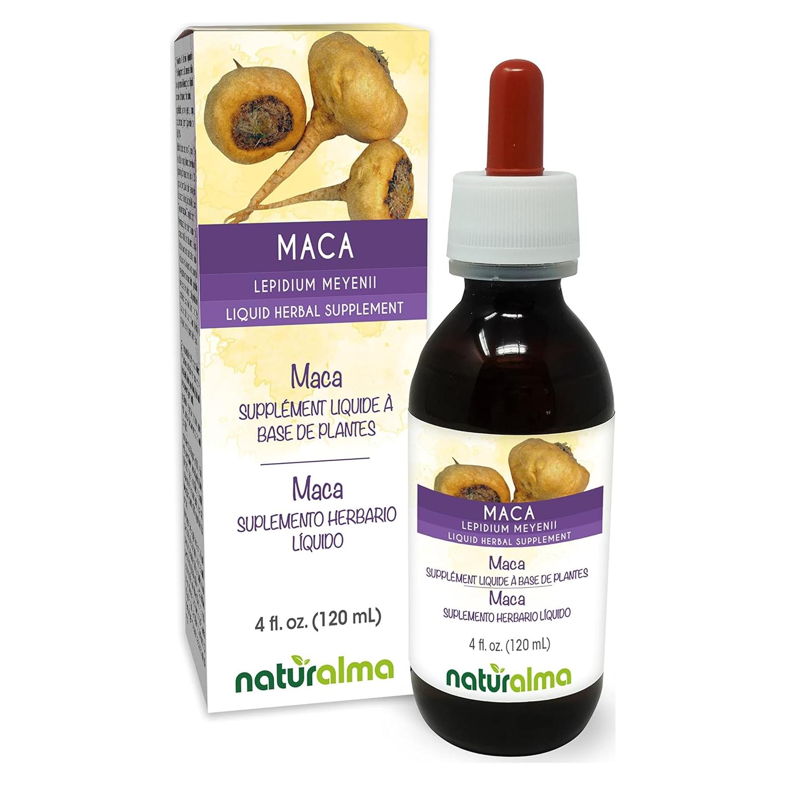 Tintura de Maca o Ginseng Peruano Naturalma 118 ml - Sin Alcohol