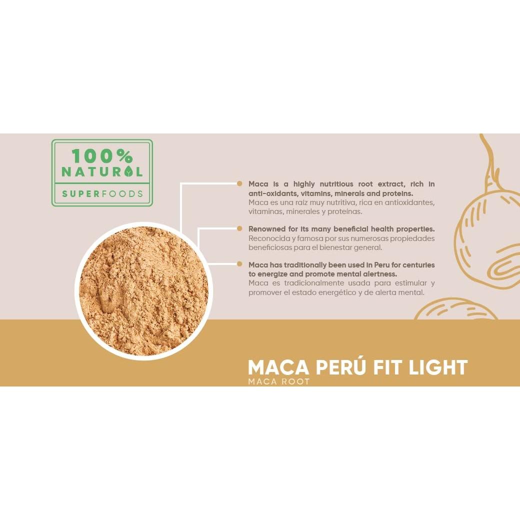 Polvo de Maca Tri-Color FitLight 100g - Energizante Natural