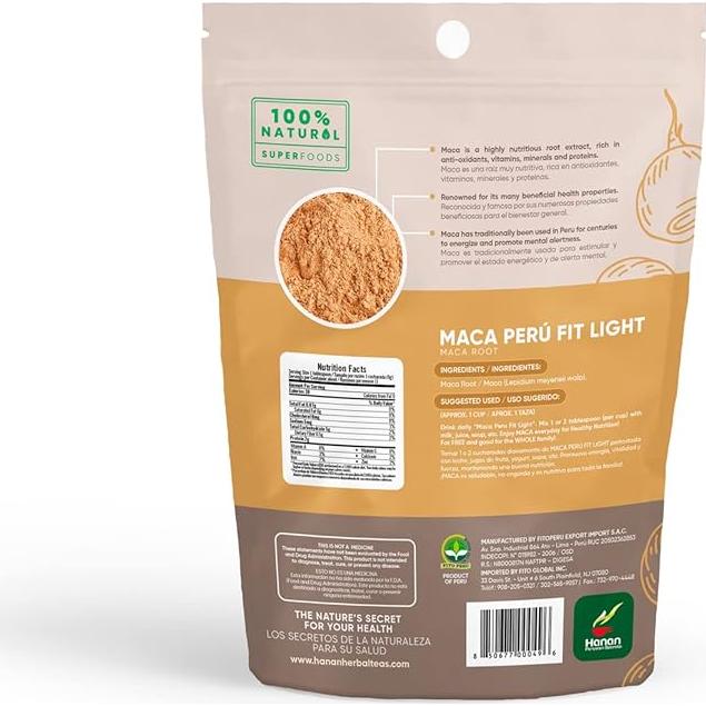 Polvo de Maca Tri-Color FitLight 100g - Energizante Natural