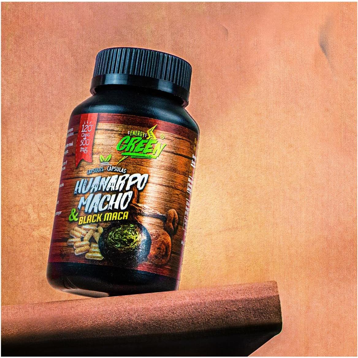 Cápsulas de Raíz de Maca Negra y Huanarpo Macho 1500mg - Amazon Andes