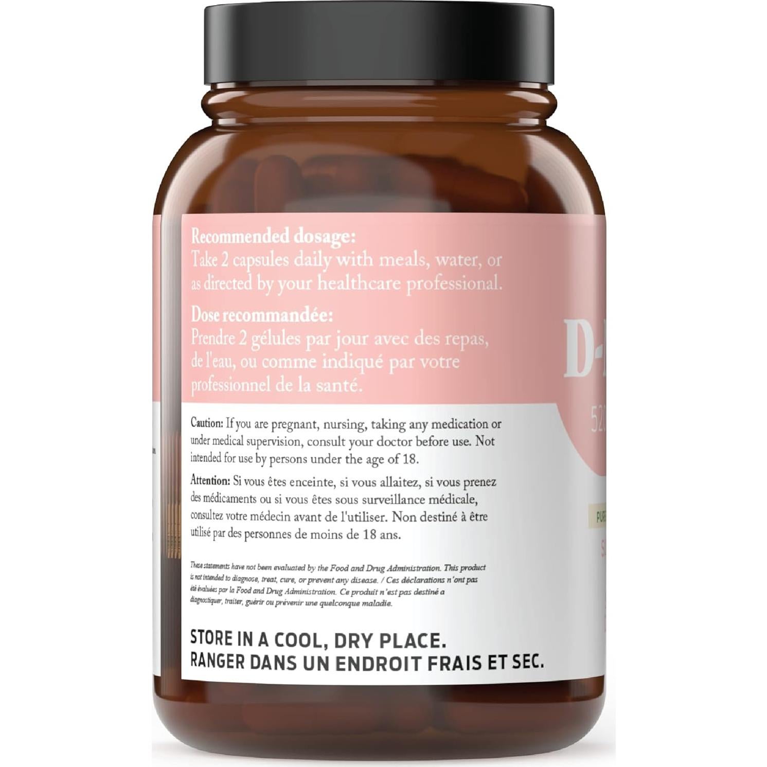 Cápsulas D-Mannose Orgánico Complete Natural 100 Unidades