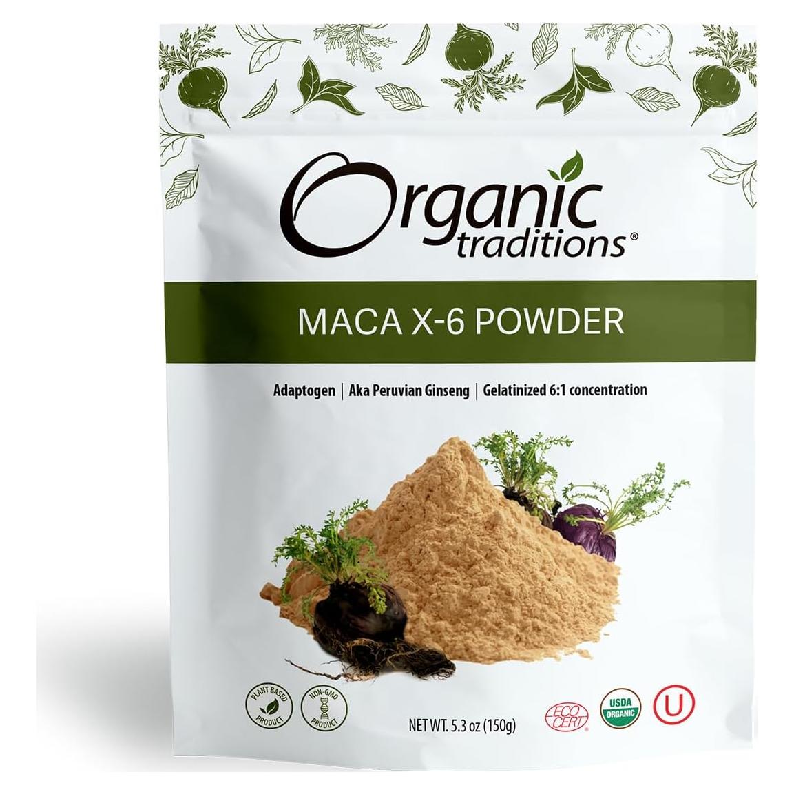 Polvo de Maca X-6 Orgánico 150g - Energizante Natural
